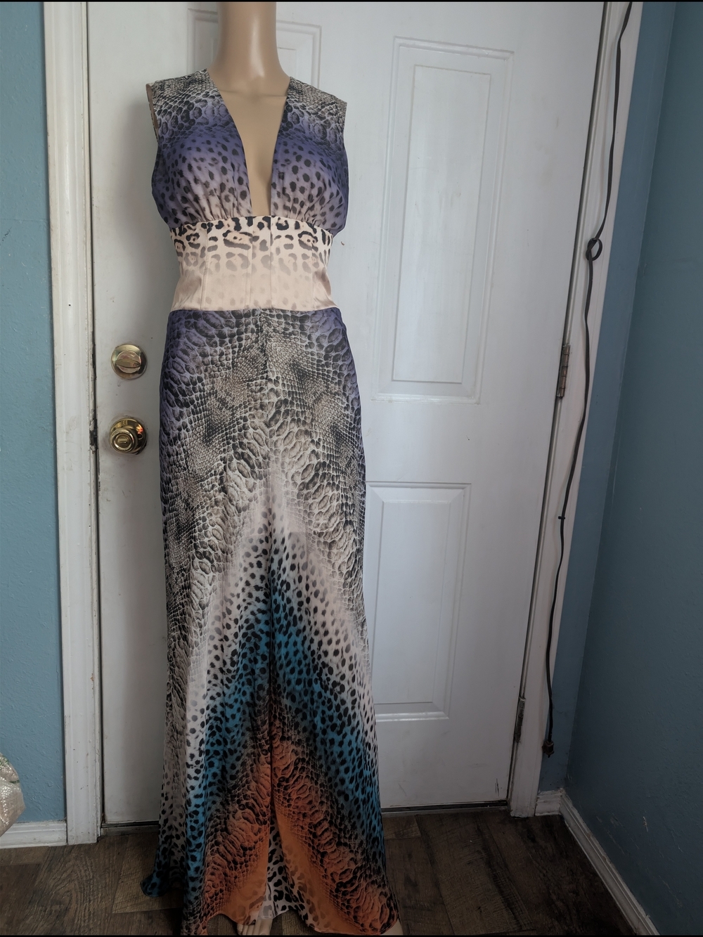 Marciano Multicolor Animal-Print Maxi Dress - Picture 2 of 8